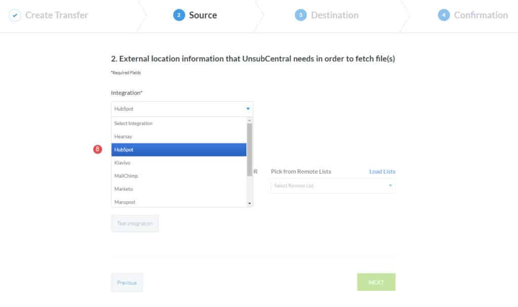 Creating-a-Transfer-in-UnsubCentral