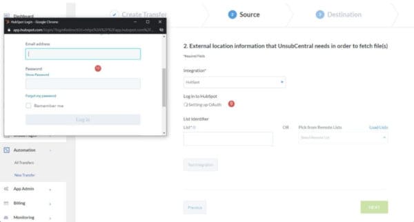 Enerbank & UnSubCentral HubSpot Integration